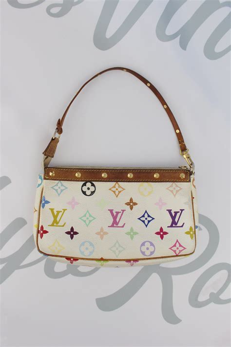 vintage lv purse white|louis vuitton white bag inside.